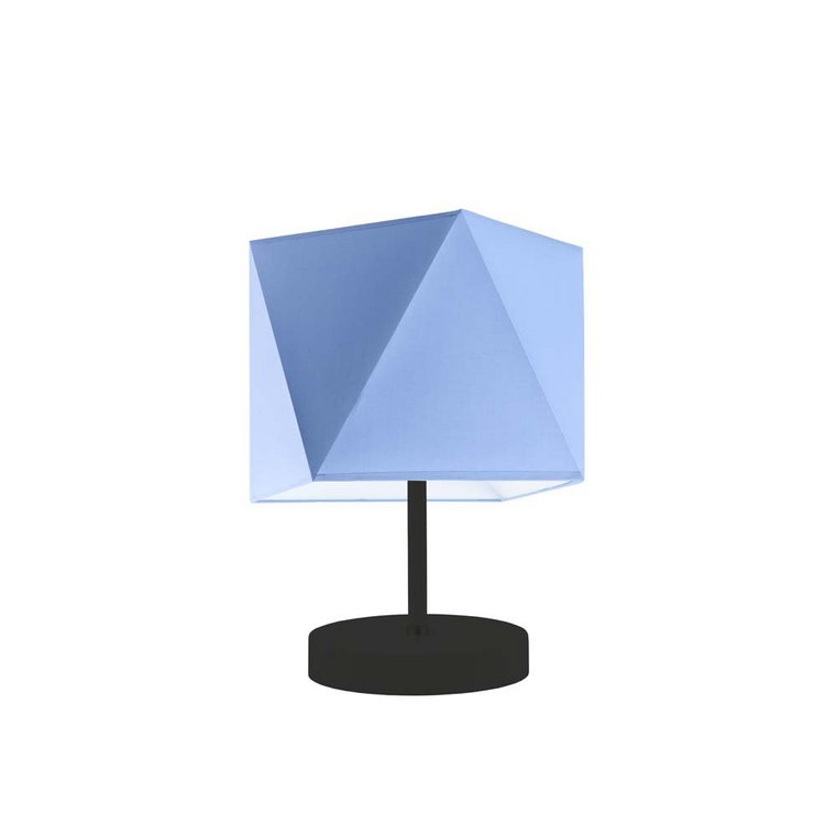 Lampka nocna LYSNE Pasadena, 60 W, E27, niebieska/czarna, 30x23 cm