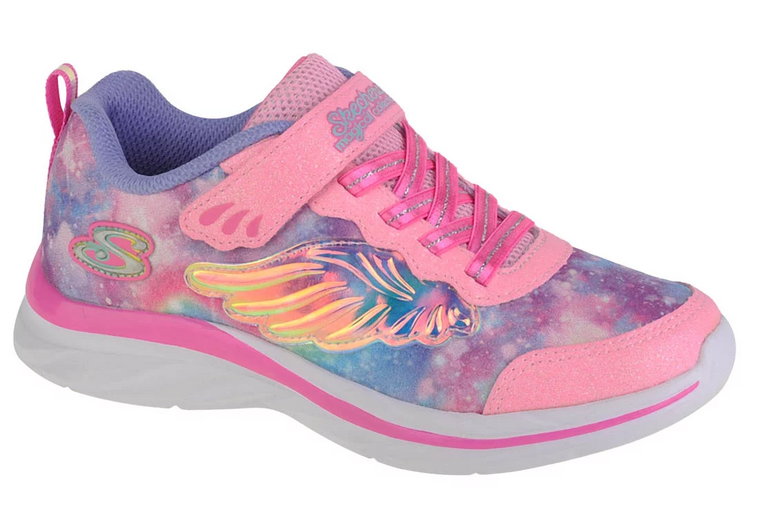 Skechers Quick Kicks - Flying Beauty 302208L-PKLV, Dla dziewczynki, Różowe, buty sneakers, tkanina, rozmiar: 35