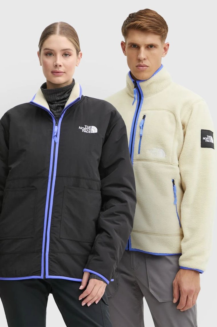 The North Face kurtka dwustronna TNF x Yinka Ilori kolor beżowy przejściowa NF0A89GK4D51