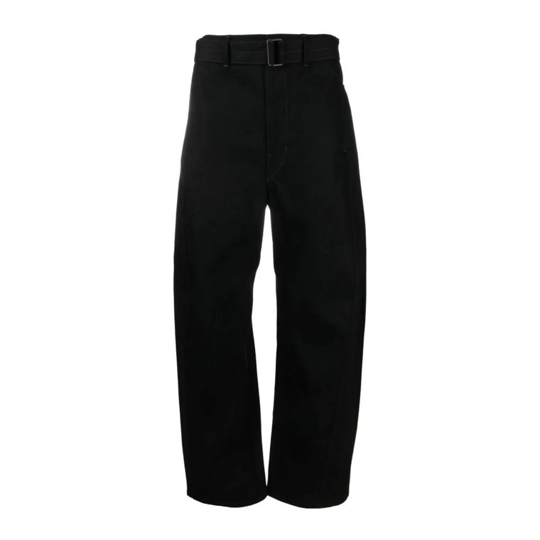 Twisted Belted Pants Czarny Lemaire