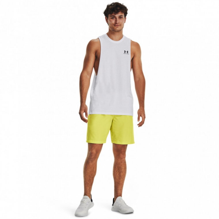 Męskie spodenki treningowe UNDER ARMOUR UA Woven Graphic Shorts - limonka