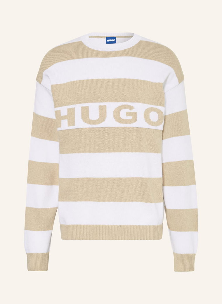 Hugo Blue Sweter Sobueh beige