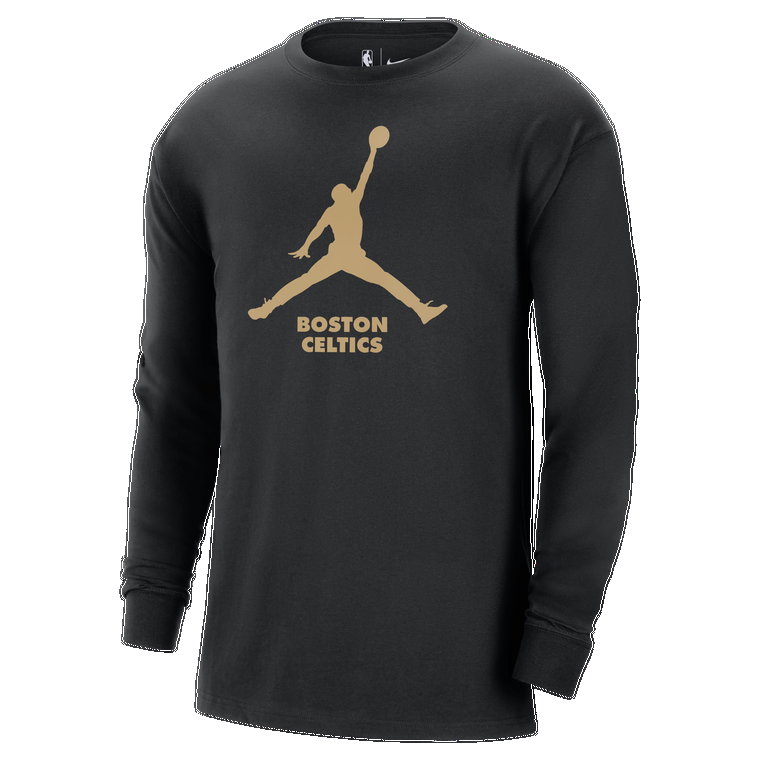 Męski T-shirt z długim rękawem Jordan NBA Boston Celtics Essential - Czerń
