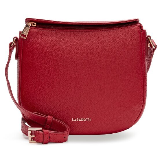 Lazarotti Bologna Leather Torba na ramię Skórzany 25 cm red