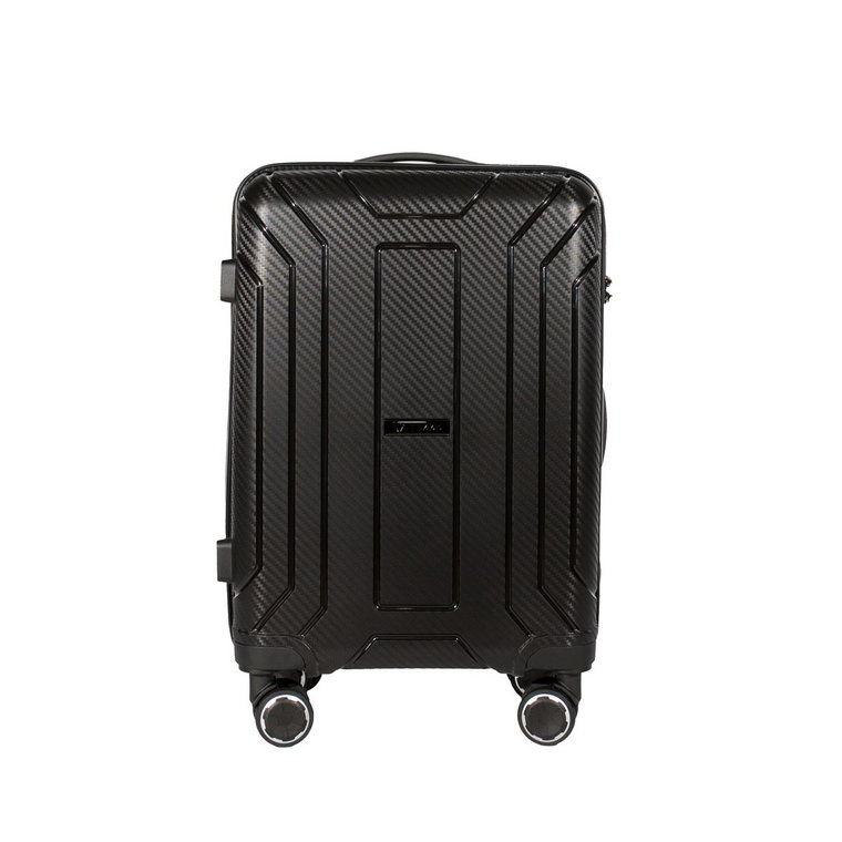 Duża walizka podróżna VEZZE z Policarbon Czarna