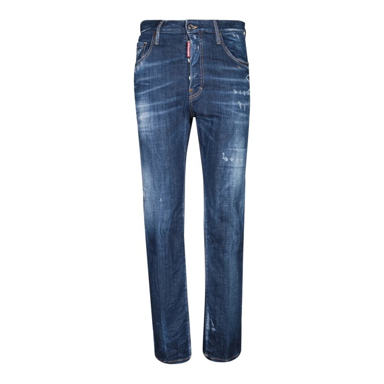 Klasyczne Niebieskie Jeansy dla Mężczyzn Dsquared2