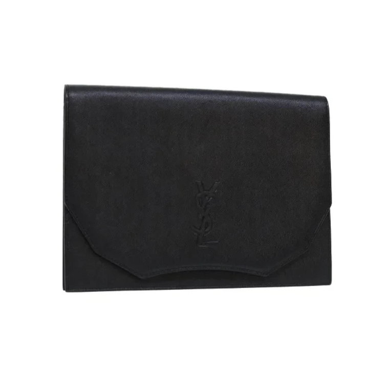 Pre-owned Leather clutches Saint Laurent Vintage