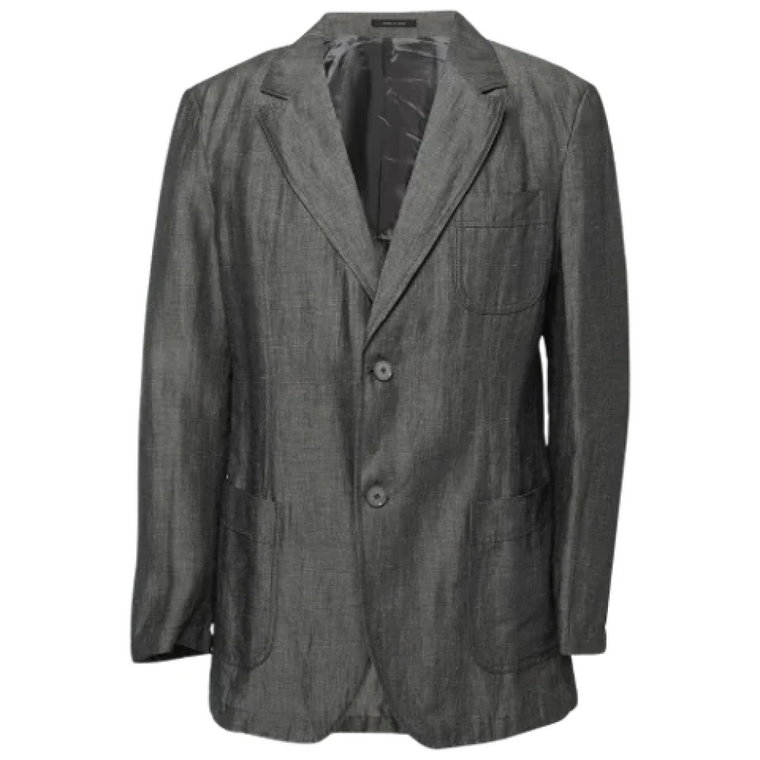 Pre-owned Linen outerwear Armani Pre-owned