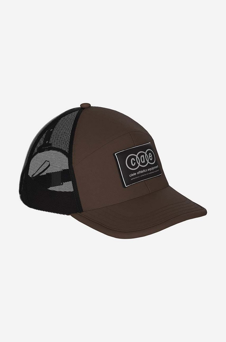 Ciele Athletics czapka z daszkiem Bronson kolor brązowy z aplikacją CLTRKCSCEV.DB001-DB001