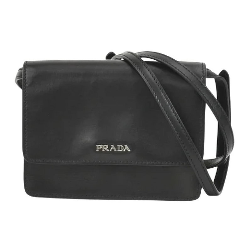 Pre-owned Leather shoppers Prada Vintage