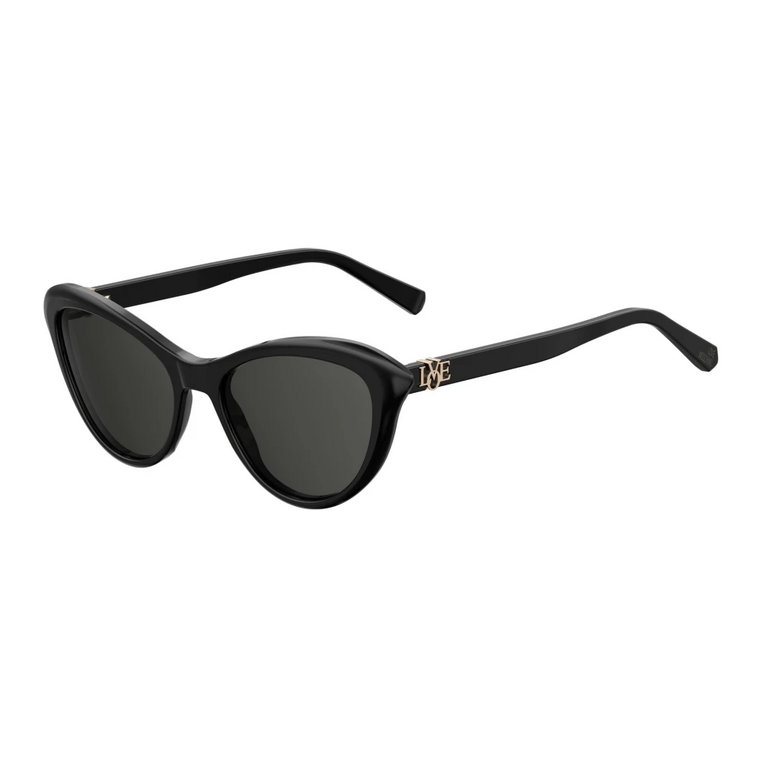 Mol015/S 807 Czarne Okulary Przeciwsłoneczne Love Moschino