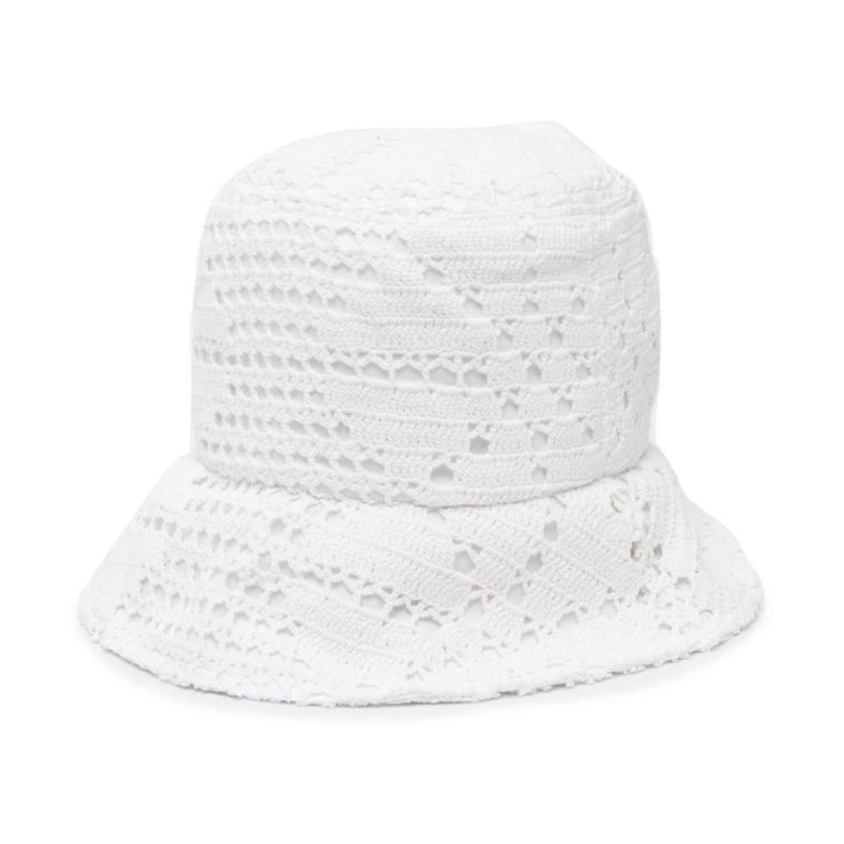 Stylowy biały kapelusz typu bucket dla mężczyzn Comme des Garçons