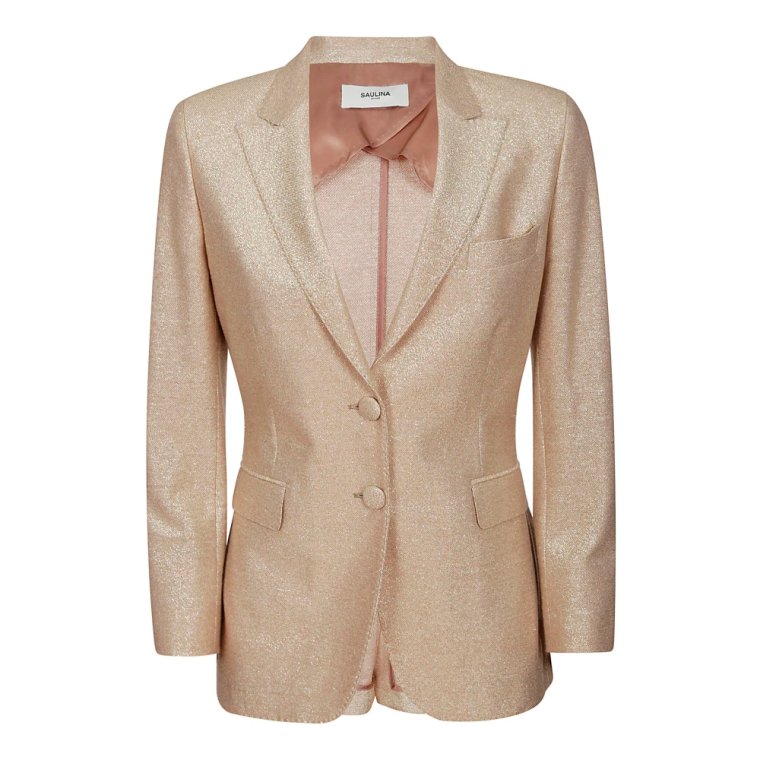 Elegant Linen Blend Blazer Saulina