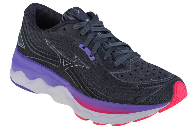 Mizuno Wave Skyrise 4 J1GD230971, Damskie, Szare, buty do biegania, tkanina, rozmiar: 37