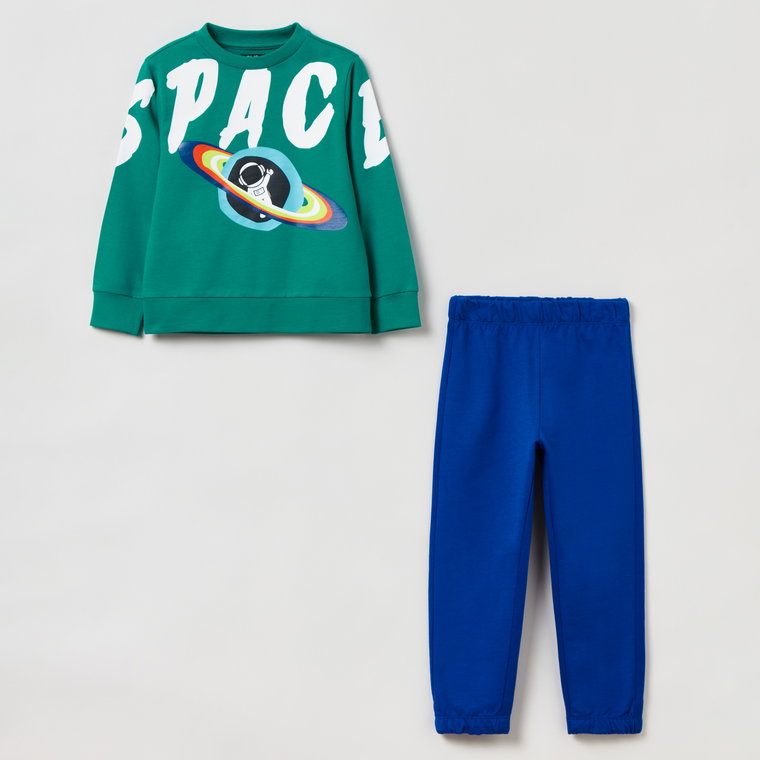 Komplet (bluza + spodnie) dla dzieci OVS Jogging Set Columbia 1816214 104 cm Zielony (8056781485767). Komplety chłopięce