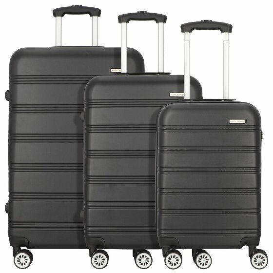 Worldpack Toronto 4 kółka Zestaw walizek 3-części schwarz