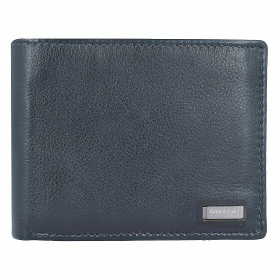 Greenland Nature Czarny Nappa Wallet RFID Leather 12 cm black