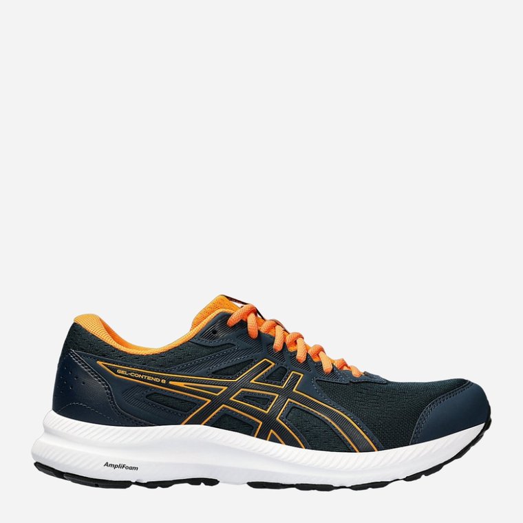 Buty do biegania męskie z amortyzacją ASICS Gel-Contend 8 1011B492-407 40 (7US) 25.2 cm Granatowy/Pomarańczowy (4550456737013). Buty sportowe męskie