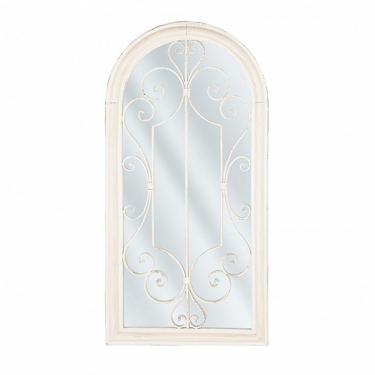 Lustro ścienne 50 x 98 cm złamana biel CAMPEL kod: 4251682222730