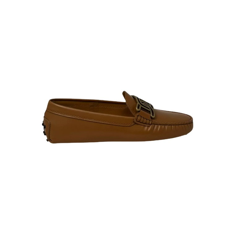 Przebijane Loafersy z Łańcuchem dla Kobiet Tod's