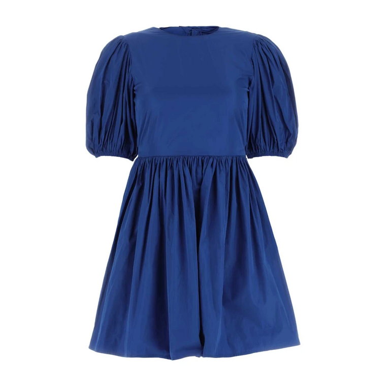 Niebieska Mini Sukienka z Poliestru RED Valentino