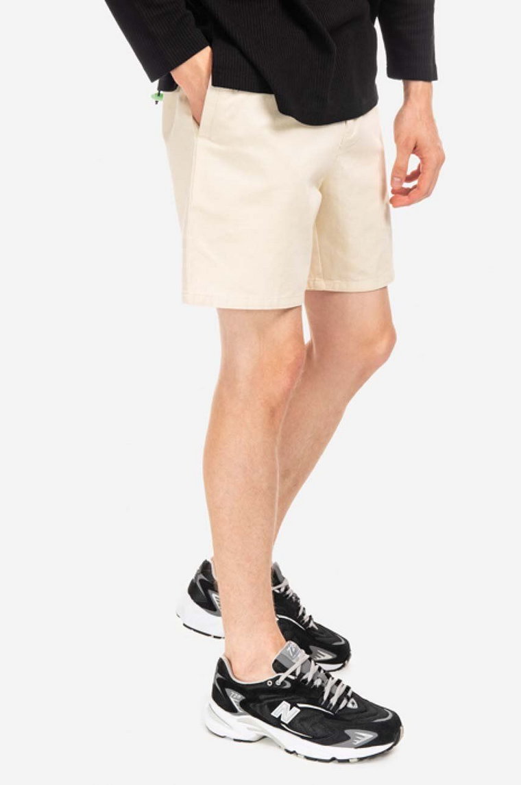 CLOTTEE szorty bawełniane Belted Shorts kolor beżowy CTSR5007.CREAM-CREAM