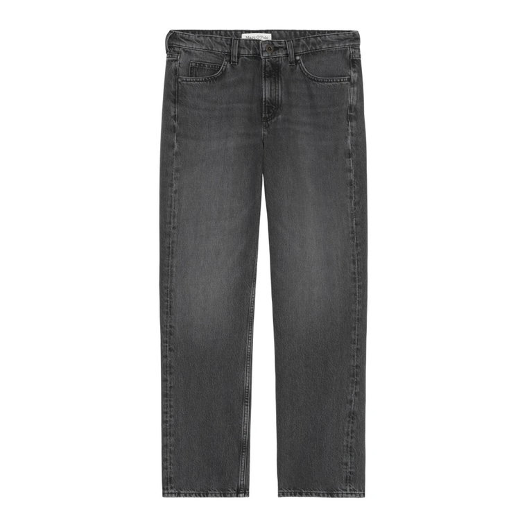 Model jeansów Linde proste, wysokie, skrócone Marc O'Polo