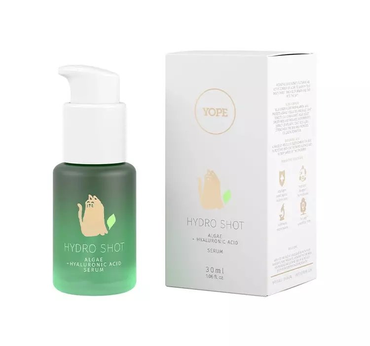 YOPE HYDRO SHOT SERUM DO TWARZY ALGAE + HYALURONIC ACID 30ML