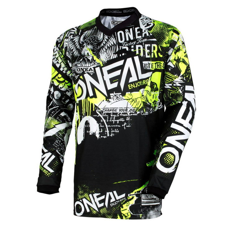 Bluza MTB DH O'neal Element Attack black/neon yellow