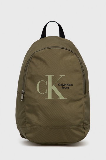 Calvin Klein Jeans plecak K50K508889.PPYY męski kolor zielony duży z nadrukiem