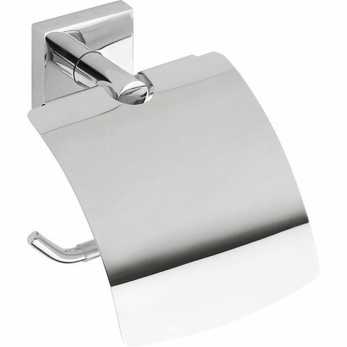 SAPHO XQ700 X-Square uchwyt na papier toaletowy zpokrywą, srebrny
