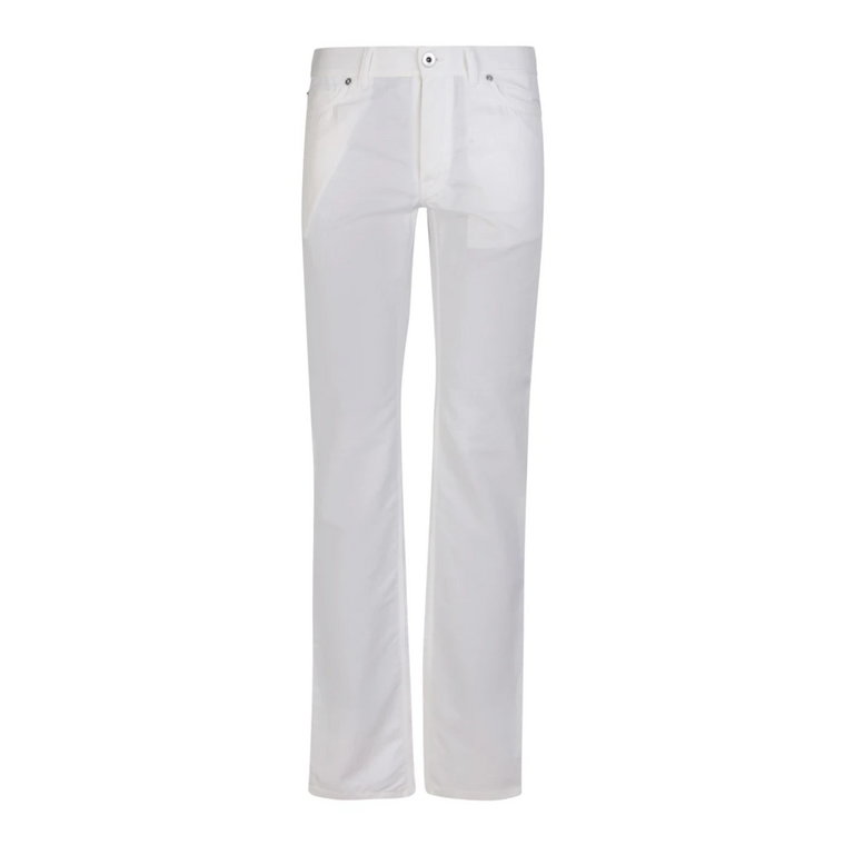 Eleganckie białe spodnie męskie Brioni