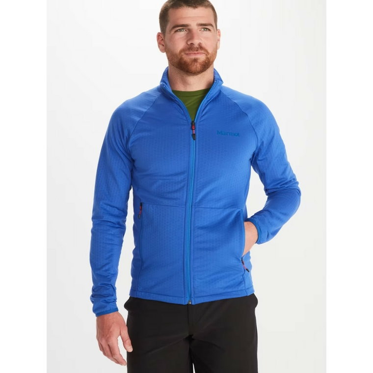 Męska bluza polarowa Marmot Leconte Fleece Jacket trail blue - S