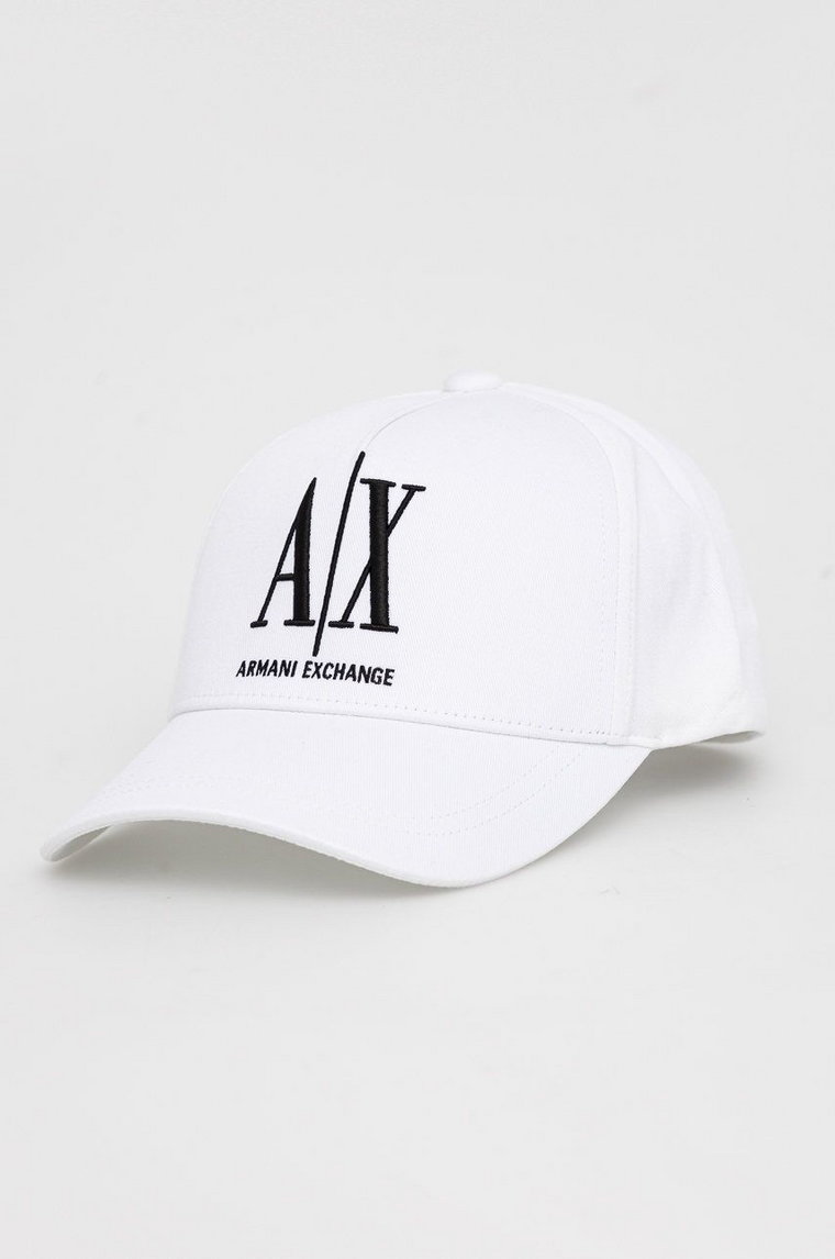 Armani Exchange czapka kolor biały z aplikacją 944170 1A170 NOS