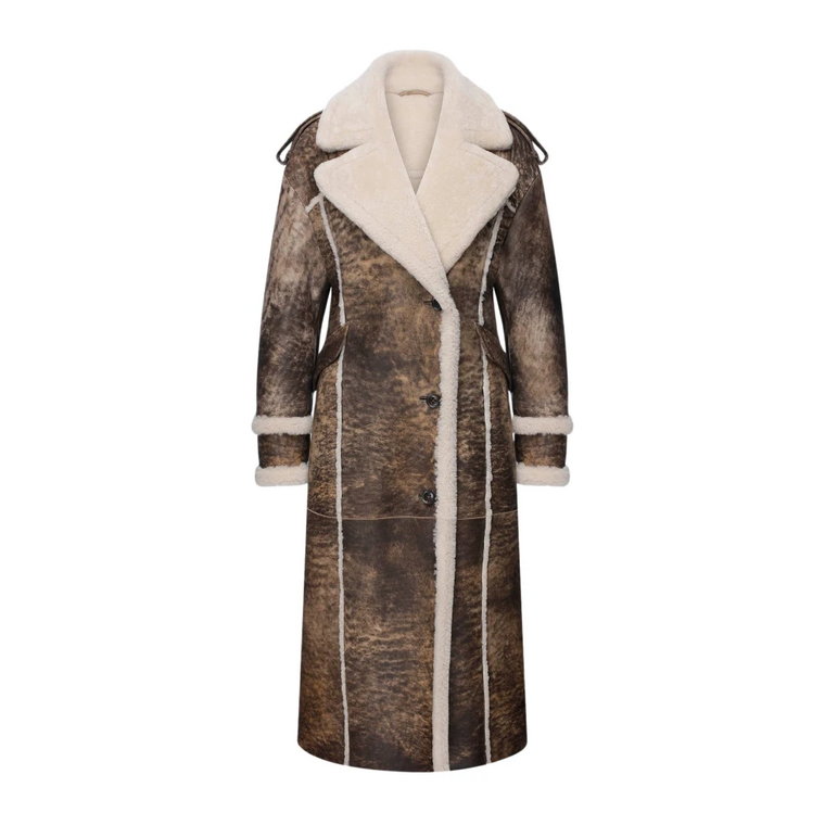 Morgane - Jungle Brown Shearling Coat VSP