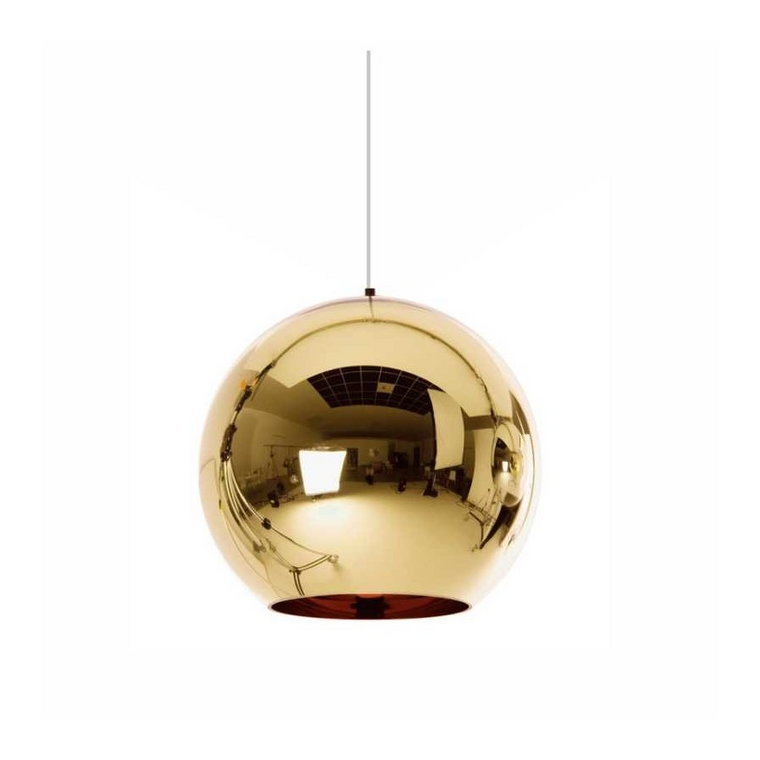 Lampa wisząca mirror glow - l złota  40 cm kod: ST-9021-L gold