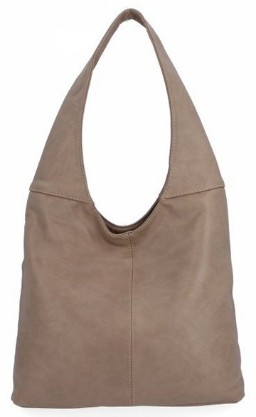 Uniwersalne Torebki Damskie Shopper Bag firmy Hernan Ciemno Beżowa (kolory)
