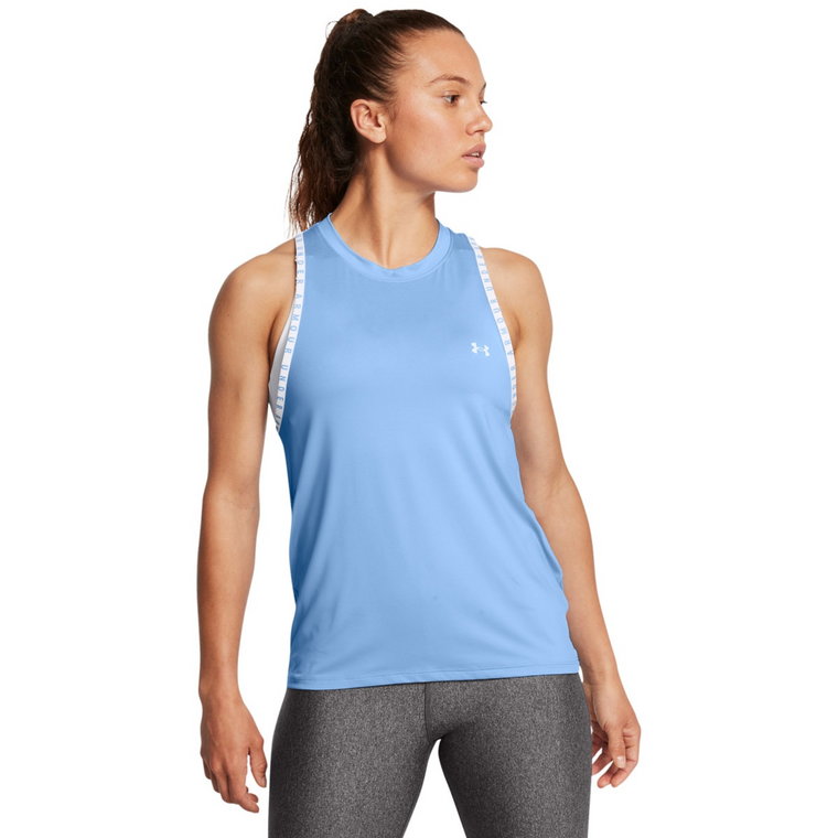 Damski top treningowy Under Armour Knockout Novelty Tank - niebieski