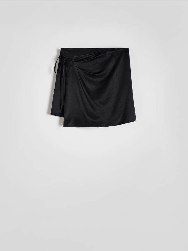 Reserved - Spódnico-szorty z wiskozy - czarny