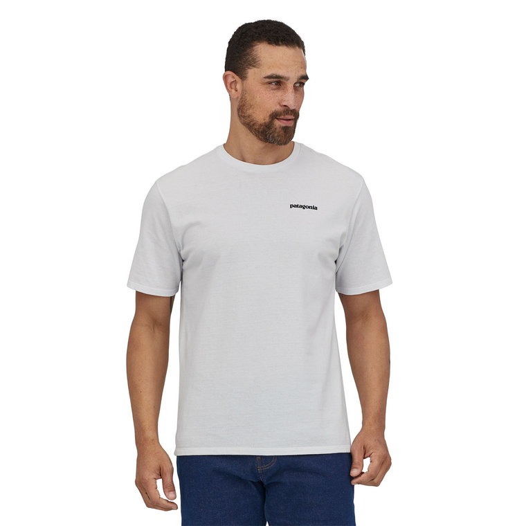 T-shirt męski Patagonia P-6 Logo Responsibili Tee white - M