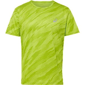 Tshirt męski asics w kolorze limonkowym - Męskie - Kolor: Zielone - Rozmiar: L