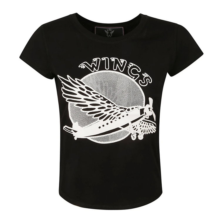 Czarne Wings T-shirty i Polosy Stella McCartney