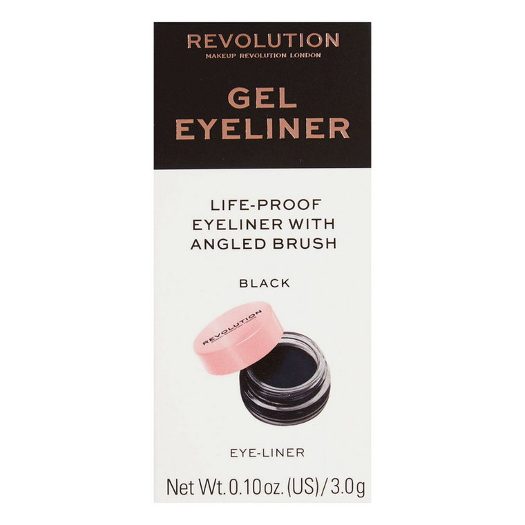 MAKEUP REVOLUTION Gel Eyeliner Pot With Brush Żelowy eyeliner w słoiczku 3g