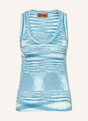 Missoni Top Z Dzianiny blau