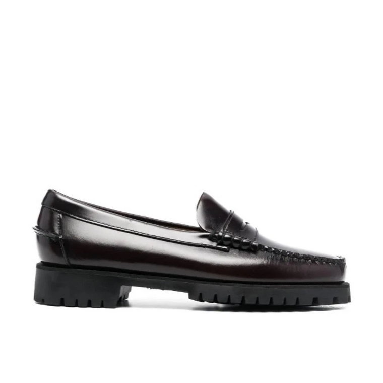 Brązowe skórzane buty Mocassino Slip-On Sebago