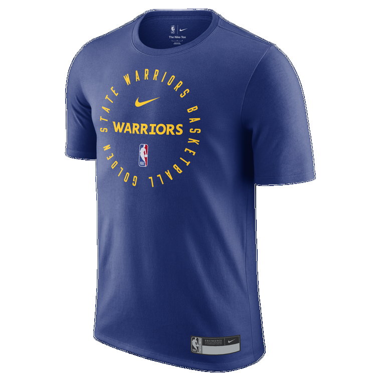 Męski T-shirt NBA Nike Dri-FIT Golden State Warriors - Niebieski