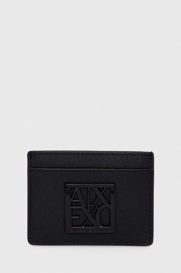 Armani Exchange etui na karty kolor czarny 948573A874