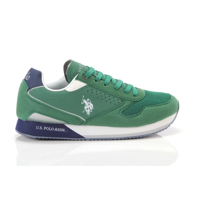 Męskie buty w zielonym wzorze U.s. Polo Assn.