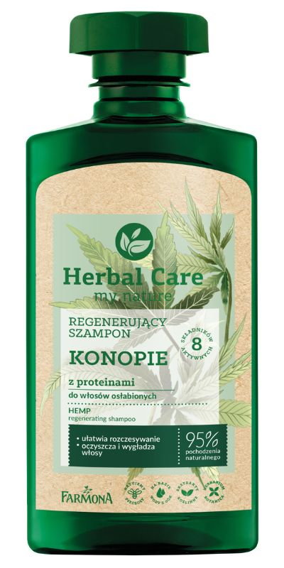 Herbal Care Szampon do włosów Regenerujący z Proteinami Konopie