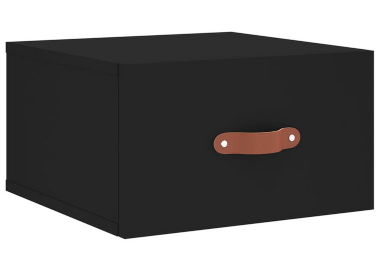 Czarna wisząca szafka nocna z szufladą - Werx